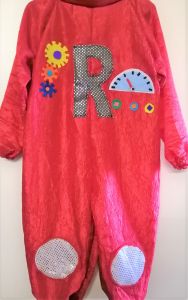 Kids Costumes to Hire - Letterland - Red Robot Onesie